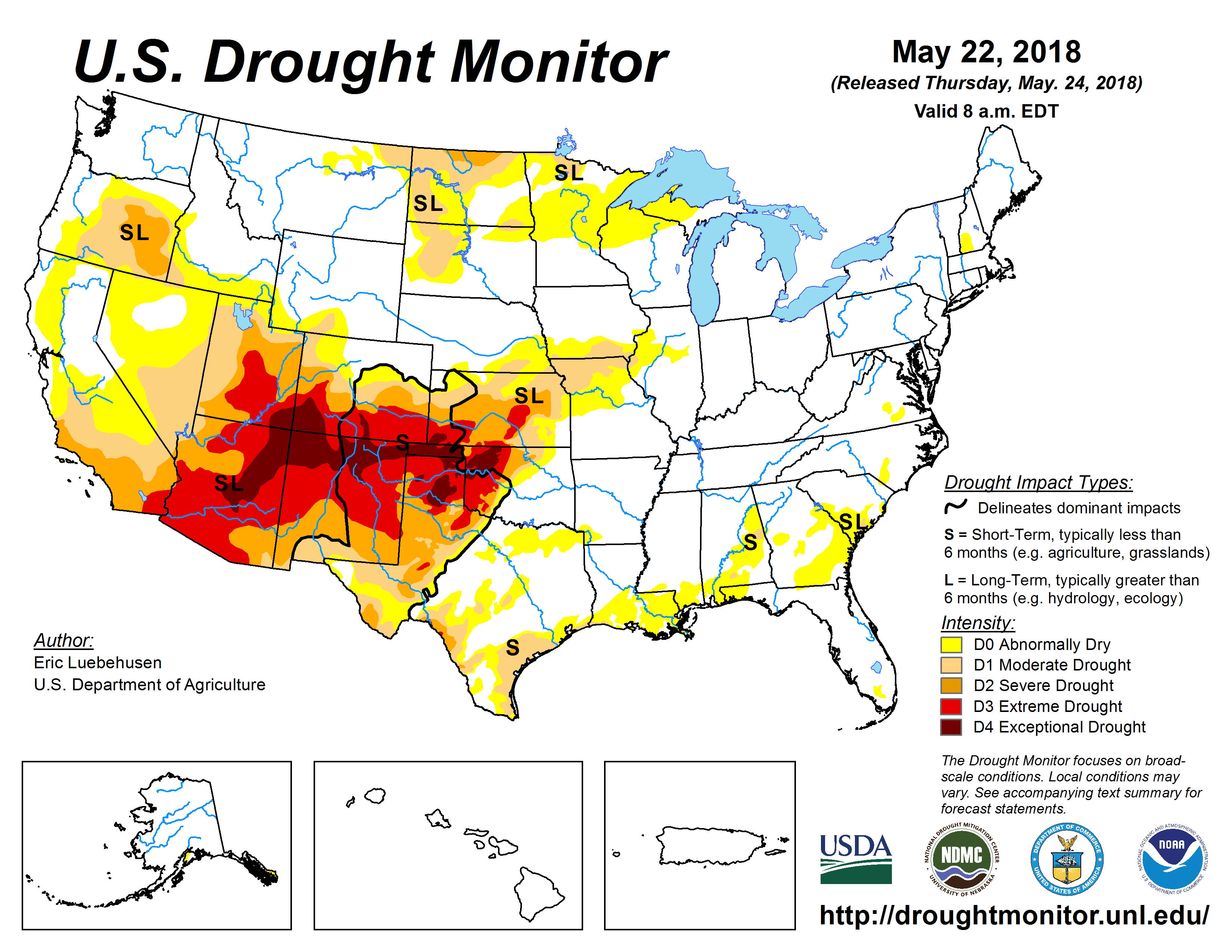 drought map 5-22-2018