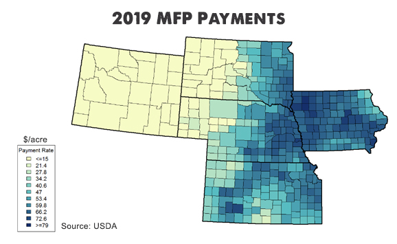 MFP payments 2019 - five states