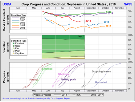 soybeans progress September 12 2018