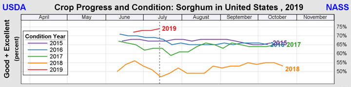 usda nass 2019 sorghum crop progress